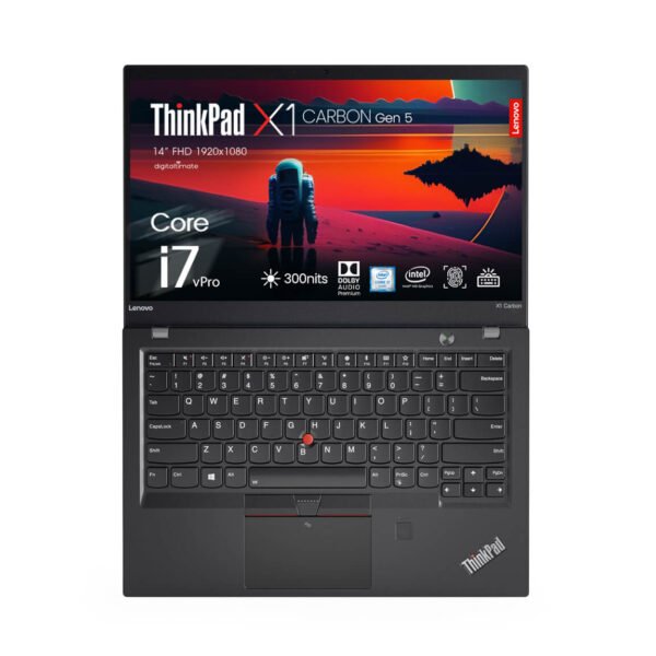 Lenovo ThinkPad X1 Carbon Gen 5 Intel Core i7-7500U, 14'' FHD, 8GB RAM 256  SSD, Backlit Keyboard, Fingerprint, Thunderbolt 3, MicroSD, WiFi +  Cellular, Windows 10 Pro - Renewed - Digitaltimate